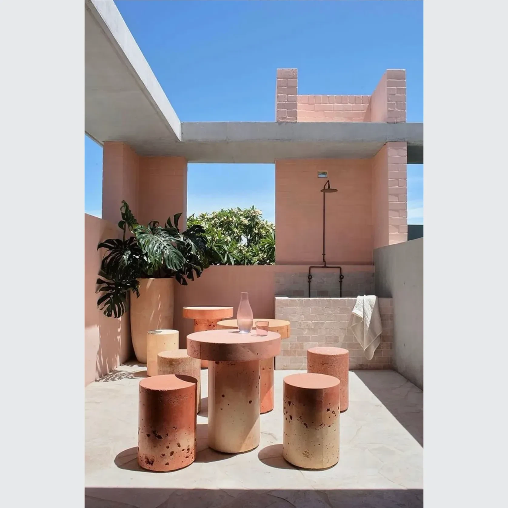 Byron Outdoor Shower with Foot Tap | Hot+Cold | Copper gallery detail image