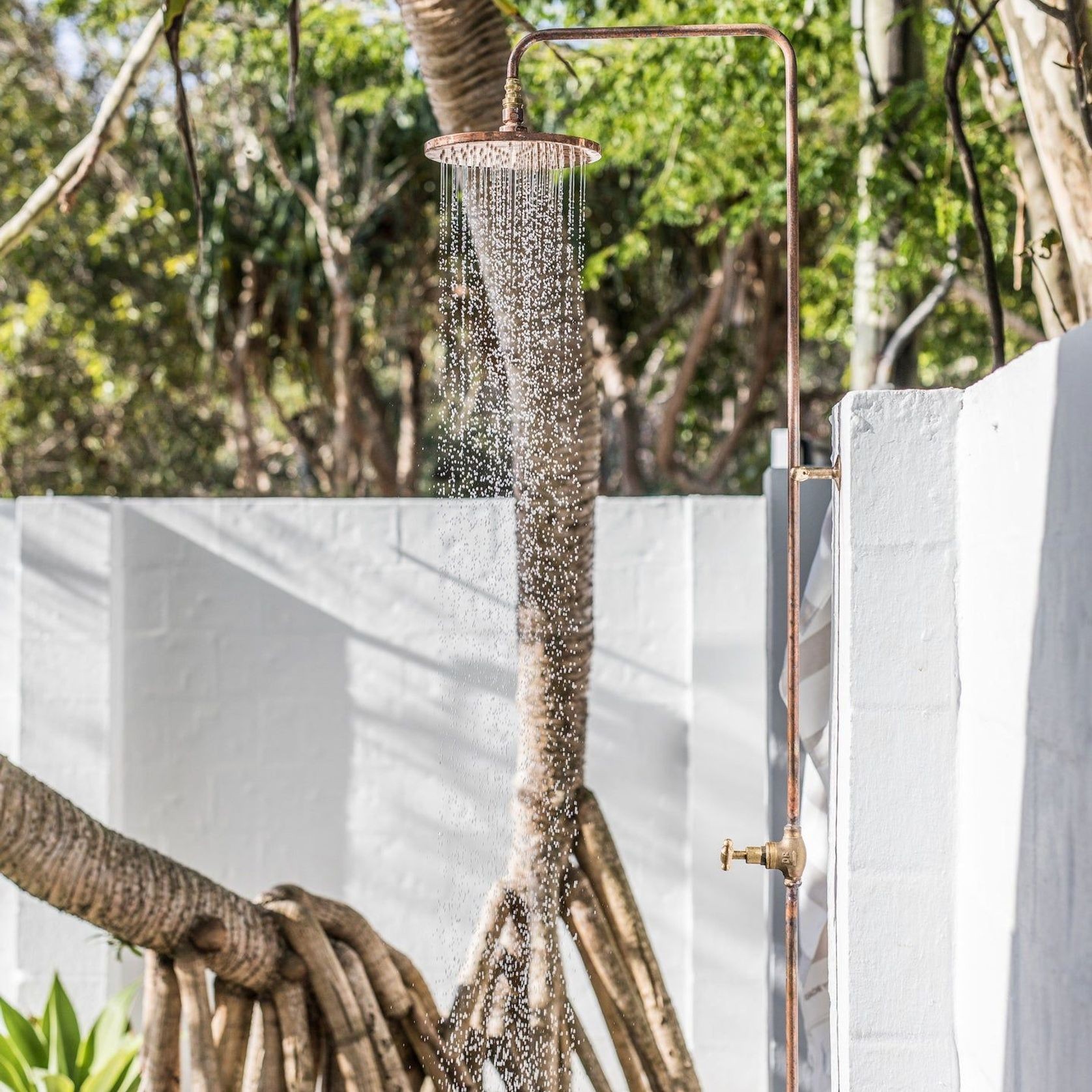 Cottesloe Outdoor Shower with Foot Tap | Cold | Copper gallery detail image