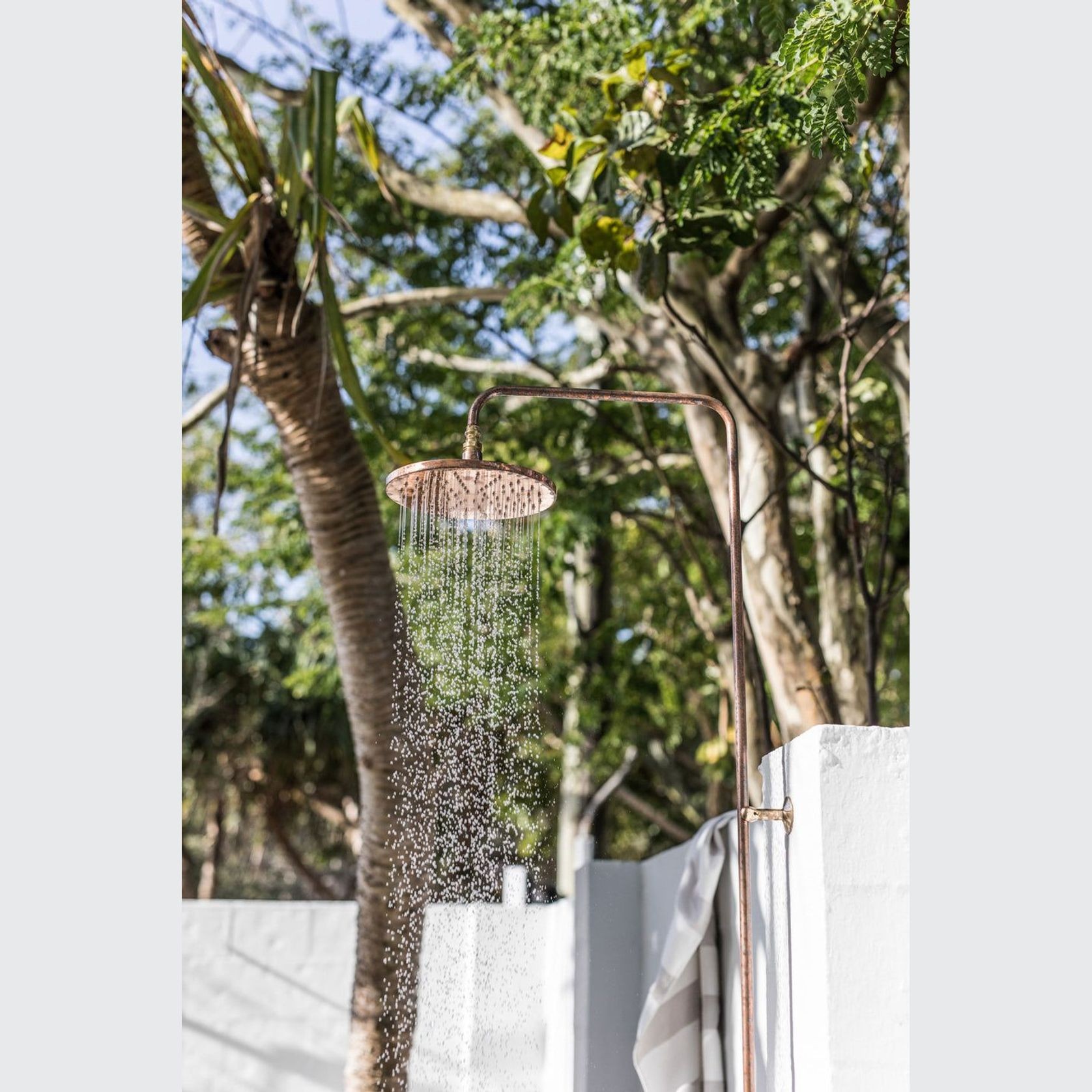 Cottesloe Outdoor Shower with Foot Tap | Cold | Copper gallery detail image