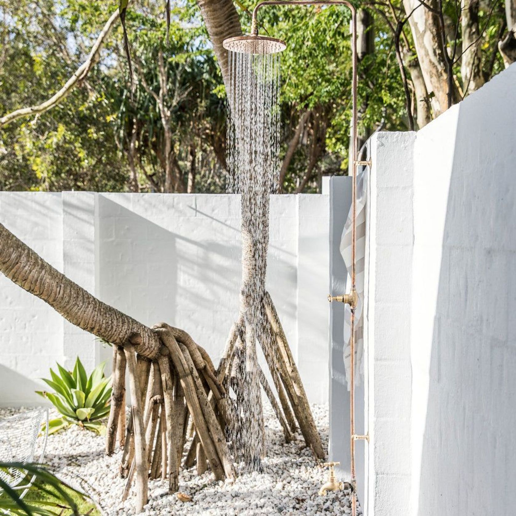 Cottesloe Outdoor Shower with Foot Tap | Cold | Copper gallery detail image