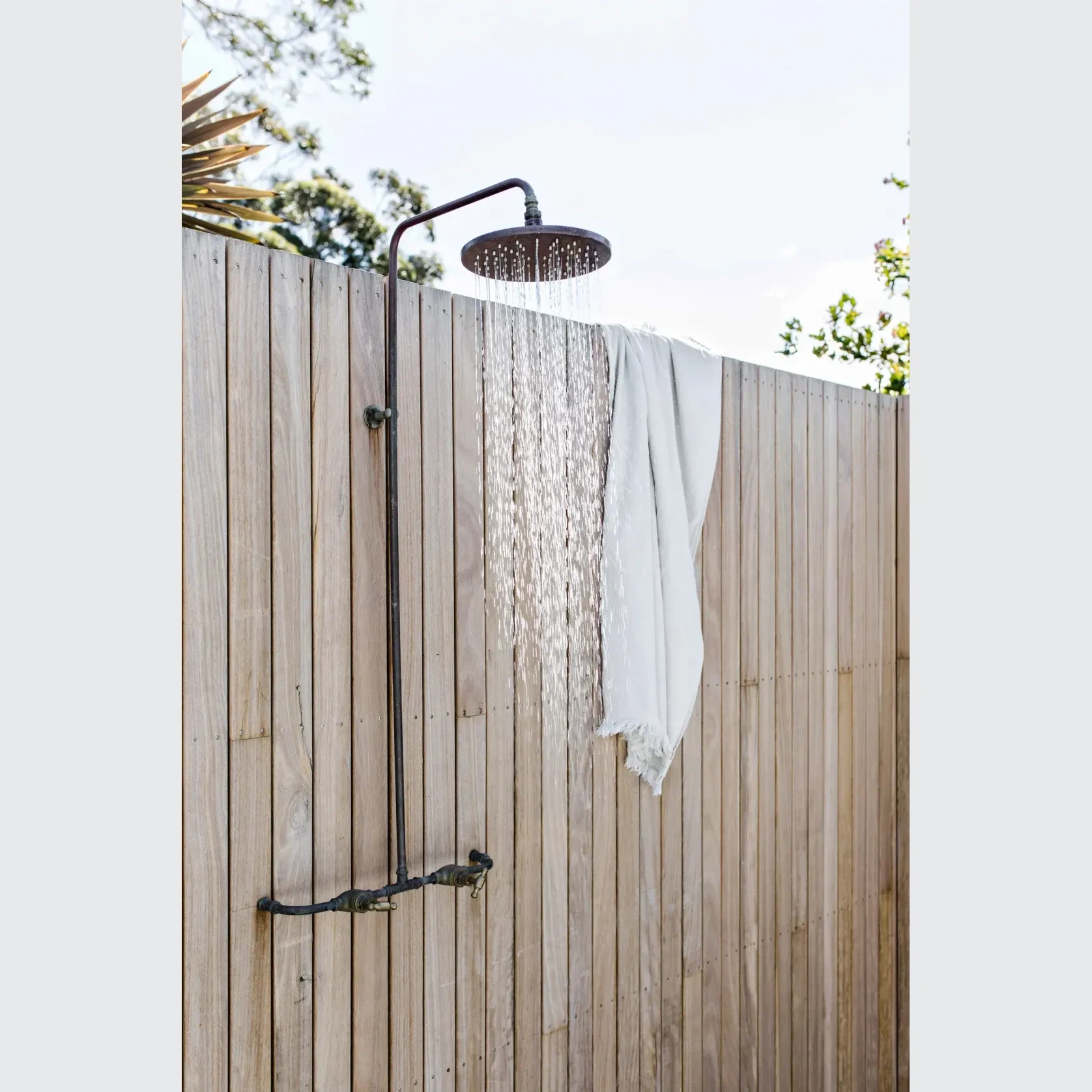 Noosa Wall Mount Outdoor Shower | Hot+Cold | Copper gallery detail image