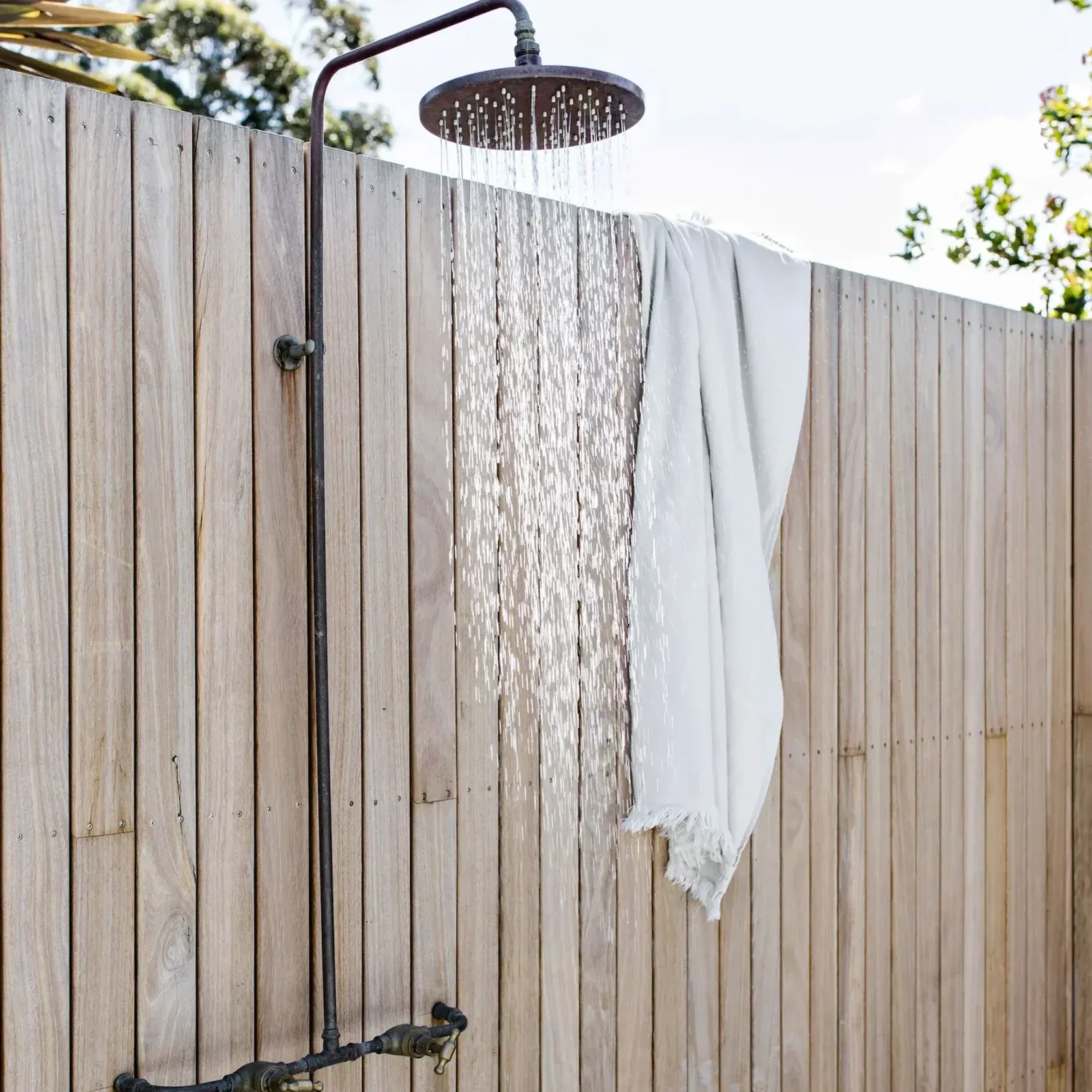 Noosa Wall Mount Outdoor Shower | Hot+Cold | Copper gallery detail image