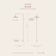 Bondi Wall Mount Outdoor Shower | Cold | Brass gallery detail image