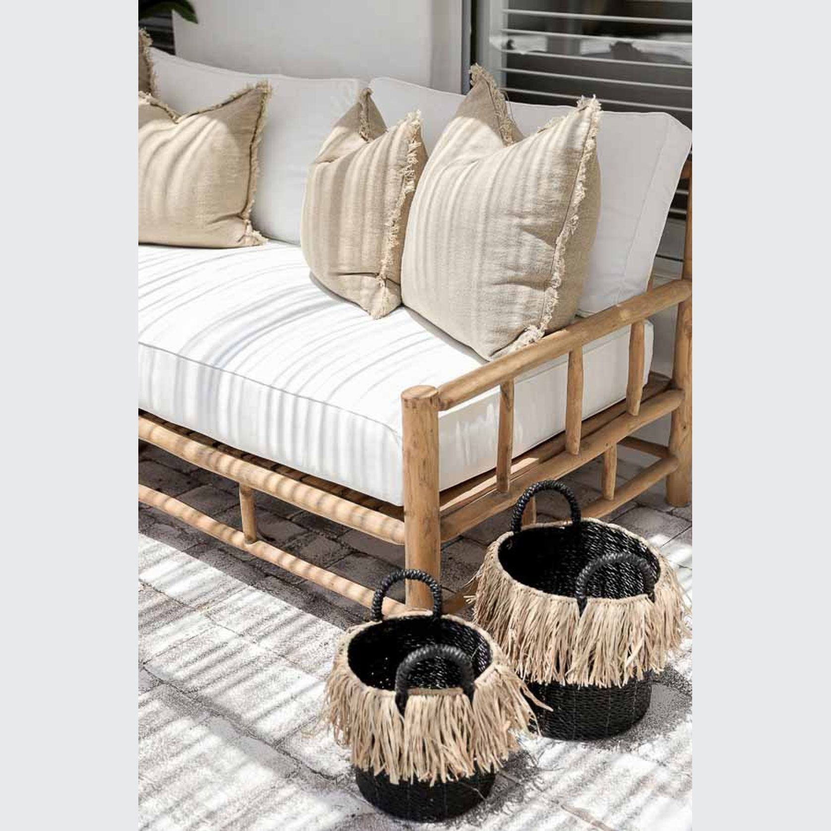 Cali Small Teak Lounge 165cm gallery detail image