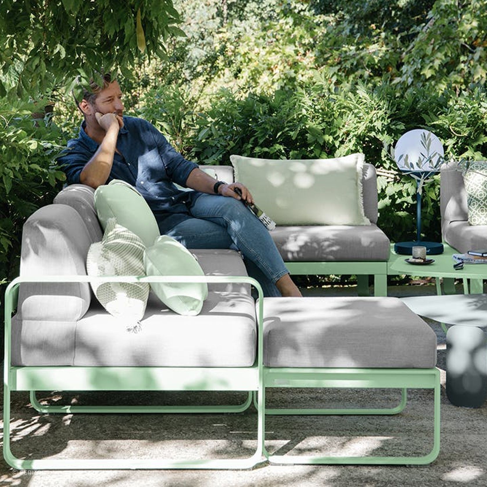 Bellevie 1 Seater Ottoman by Fermob gallery detail image