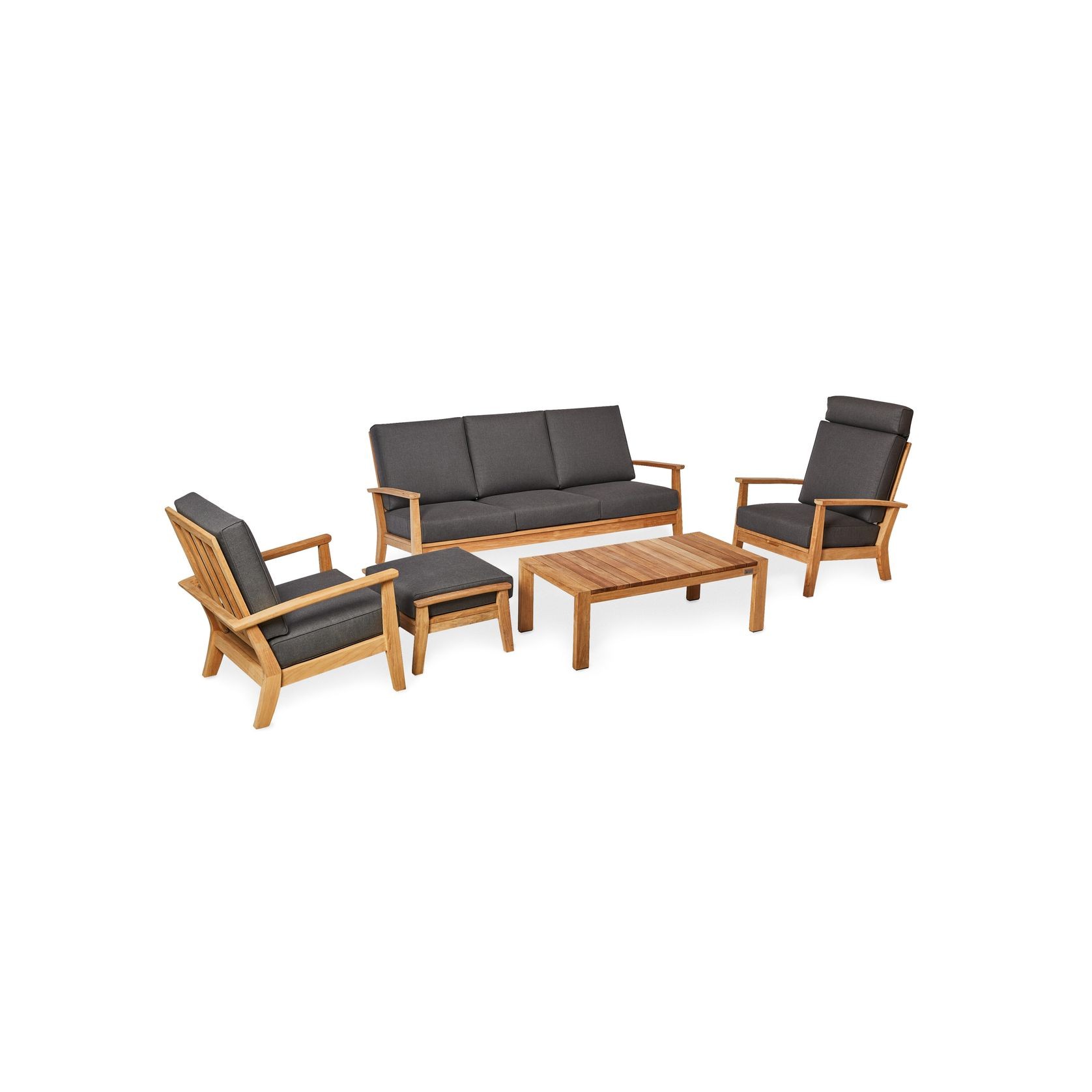 Bath Three Seater Teak Sofa gallery detail image