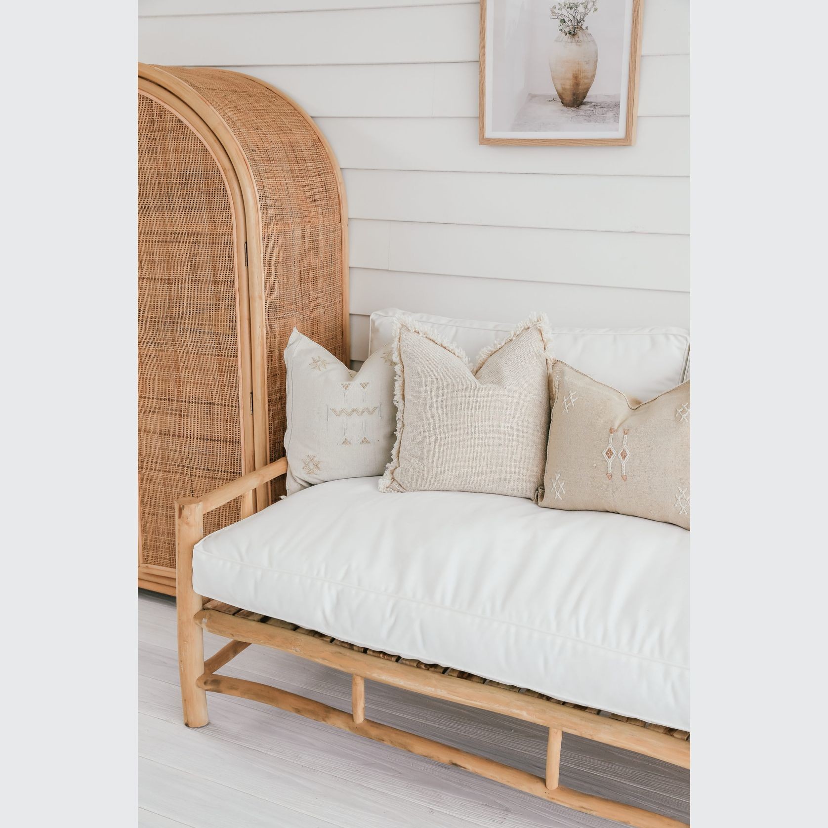 Cali Medium Teak Lounge 180cm gallery detail image