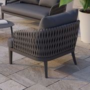 Alma Lounge Chair - Outdoor - Single - Charcoal - Dark Grey Cushion gallery detail image