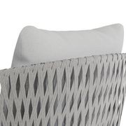Alma Lounge Chair - Outdoor - Single - White - Light Grey Cushion gallery detail image