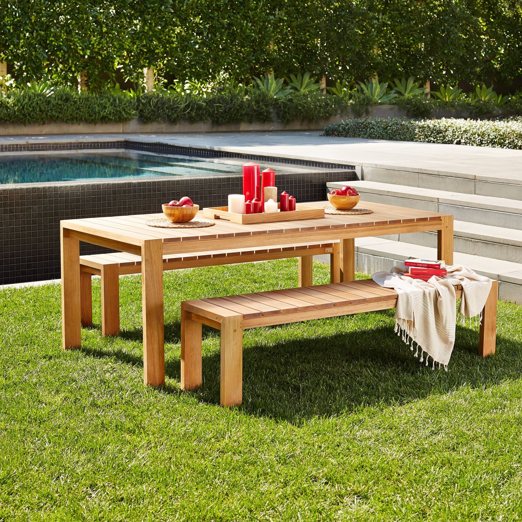 Barcelona Teak Bench gallery detail image