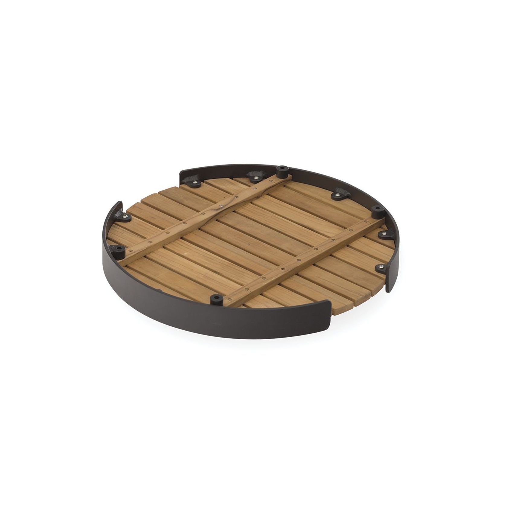 Fino Outdoor Tray Round -Charcoal gallery detail image