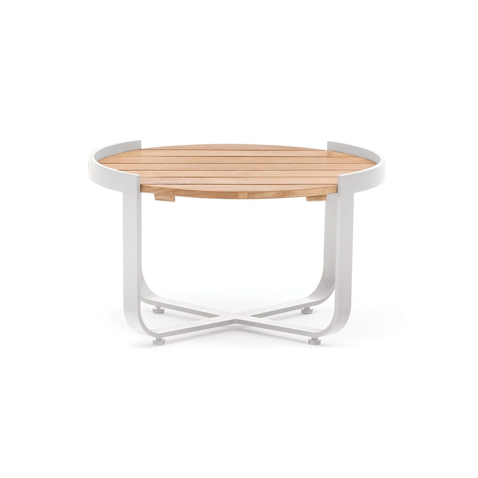Fino Outdoor Coffee Table - White 60cm gallery detail image