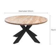 Finch Round Teak Table gallery detail image