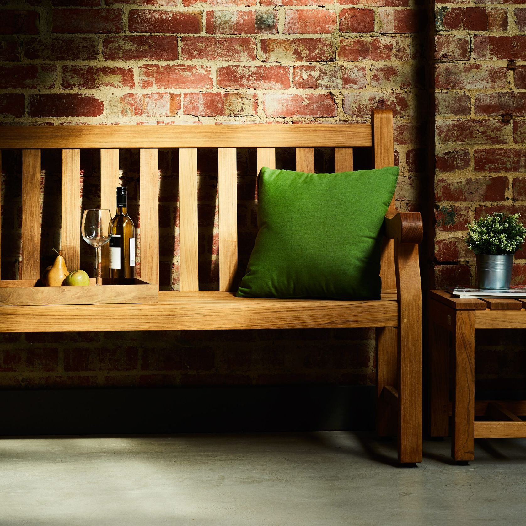 Durham Teak Bench gallery detail image