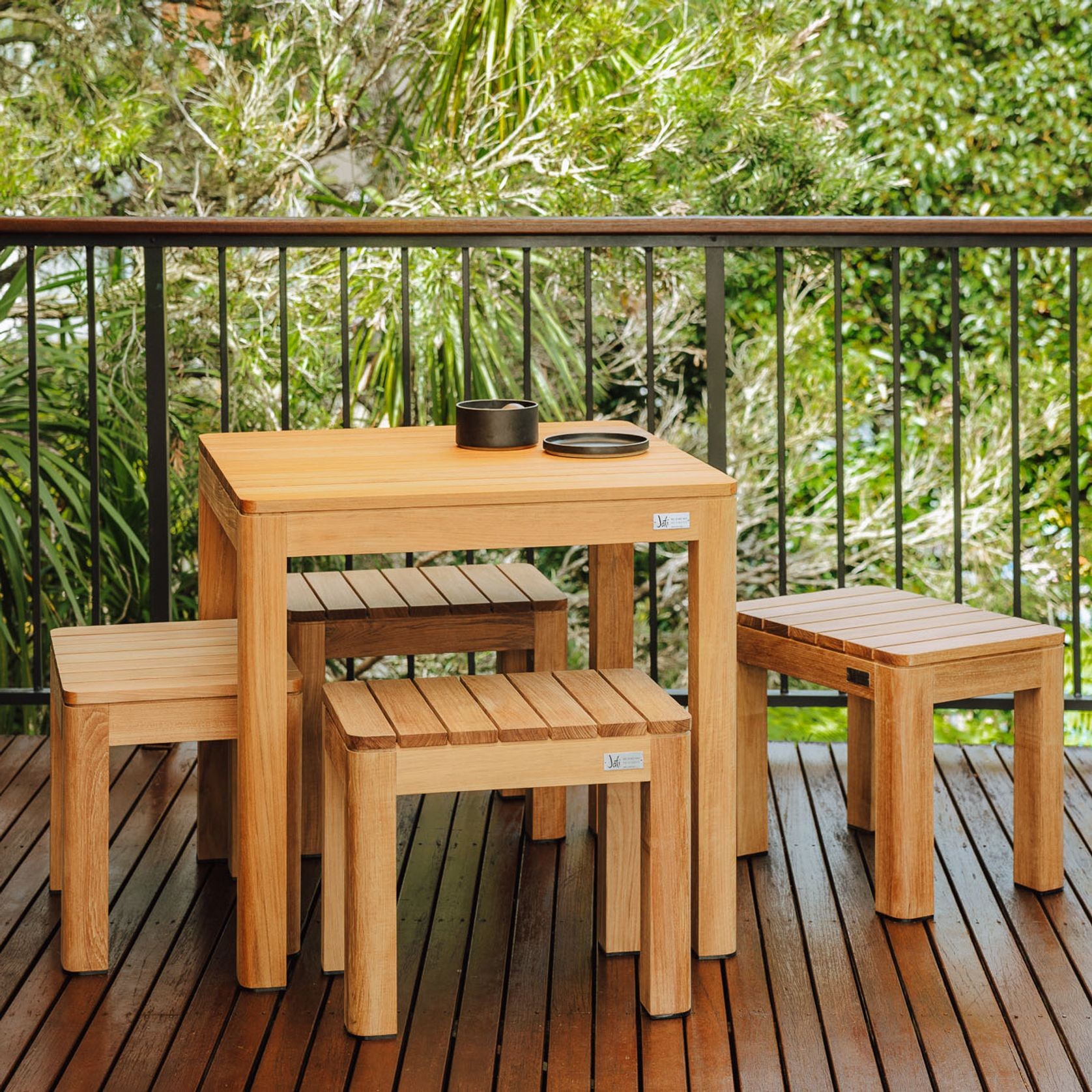 Brunswick Single Teak Bench gallery detail image