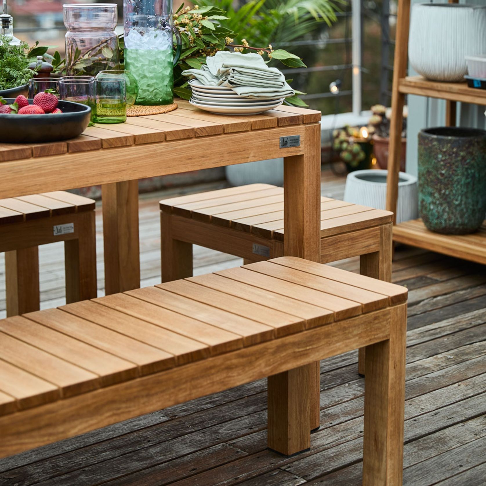 Brunswick Teak Outdoor Dining Table gallery detail image