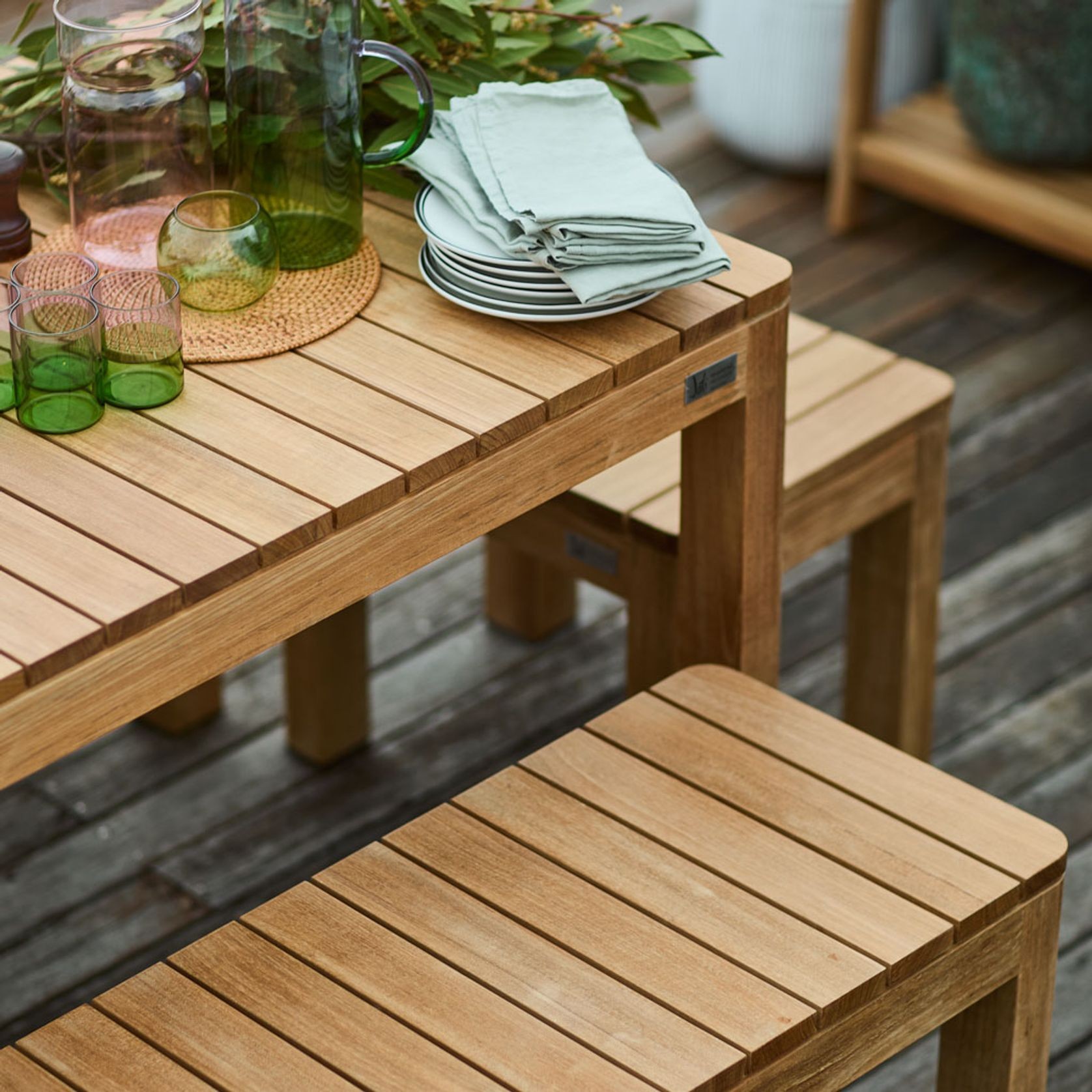 Brunswick Teak Outdoor Dining Table gallery detail image