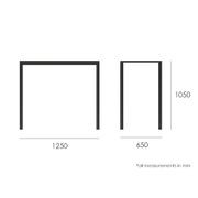 Halki Table - Outdoor - High Bar - 125cm x 65cm - White gallery detail image