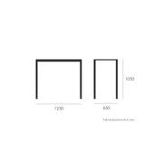 Halki Table - Outdoor - High Bar - 125cm x 65cm - White gallery detail image