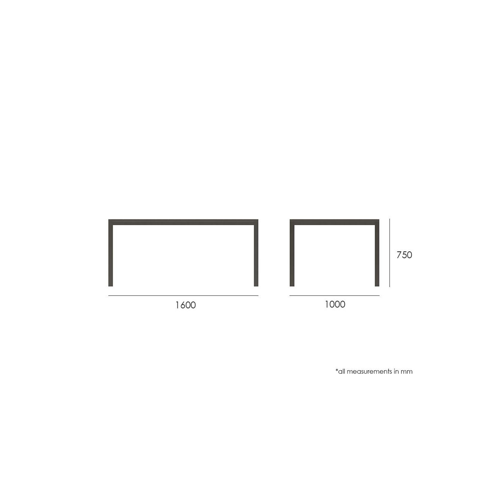 Halki Table - Outdoor - 160cm x 90cm - Charcoal gallery detail image