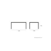 Halki Table - Outdoor - 160cm x 90cm - Charcoal gallery detail image