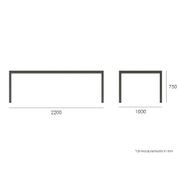 Halki Table - Outdoor - 220cm x 100cm - White gallery detail image