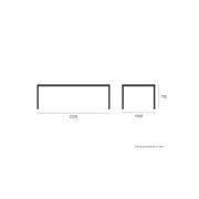 Halki Table - Outdoor - 220cm x 100cm - White gallery detail image