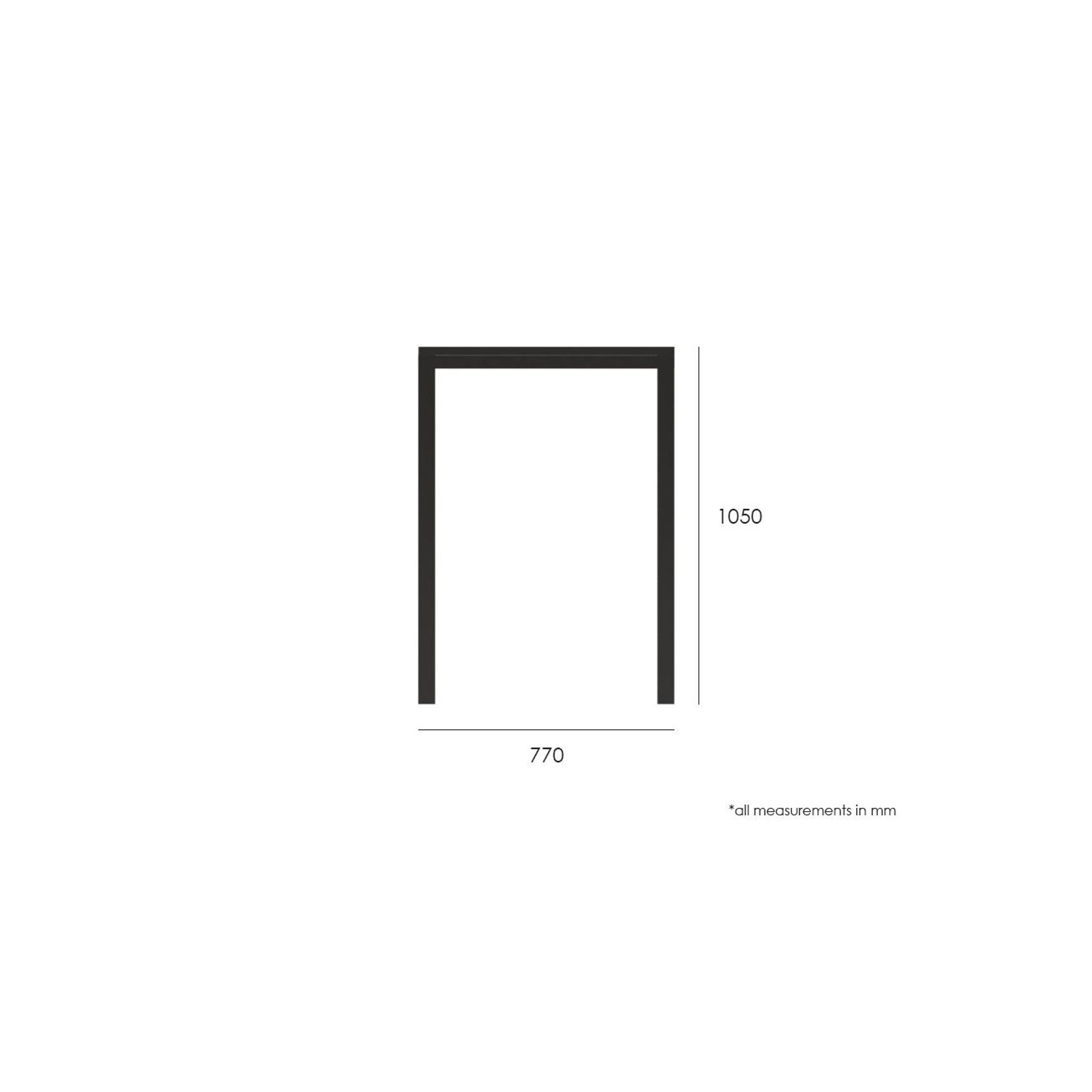 Halki Table - Outdoor - High Bar - Matt Charcoal 77 x 77cm gallery detail image