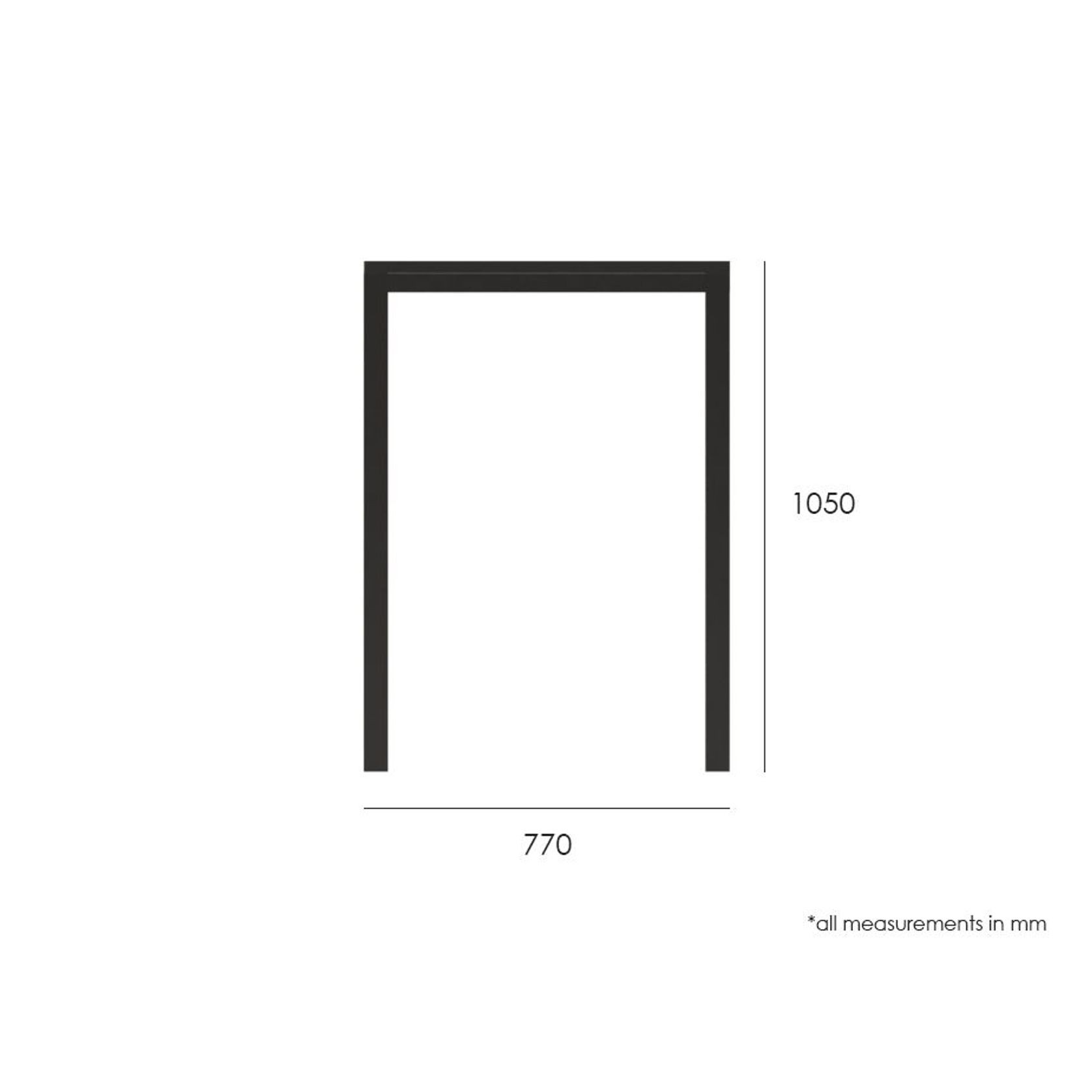 Halki Table - Outdoor - High Bar - Matt Charcoal 77 x 77cm gallery detail image