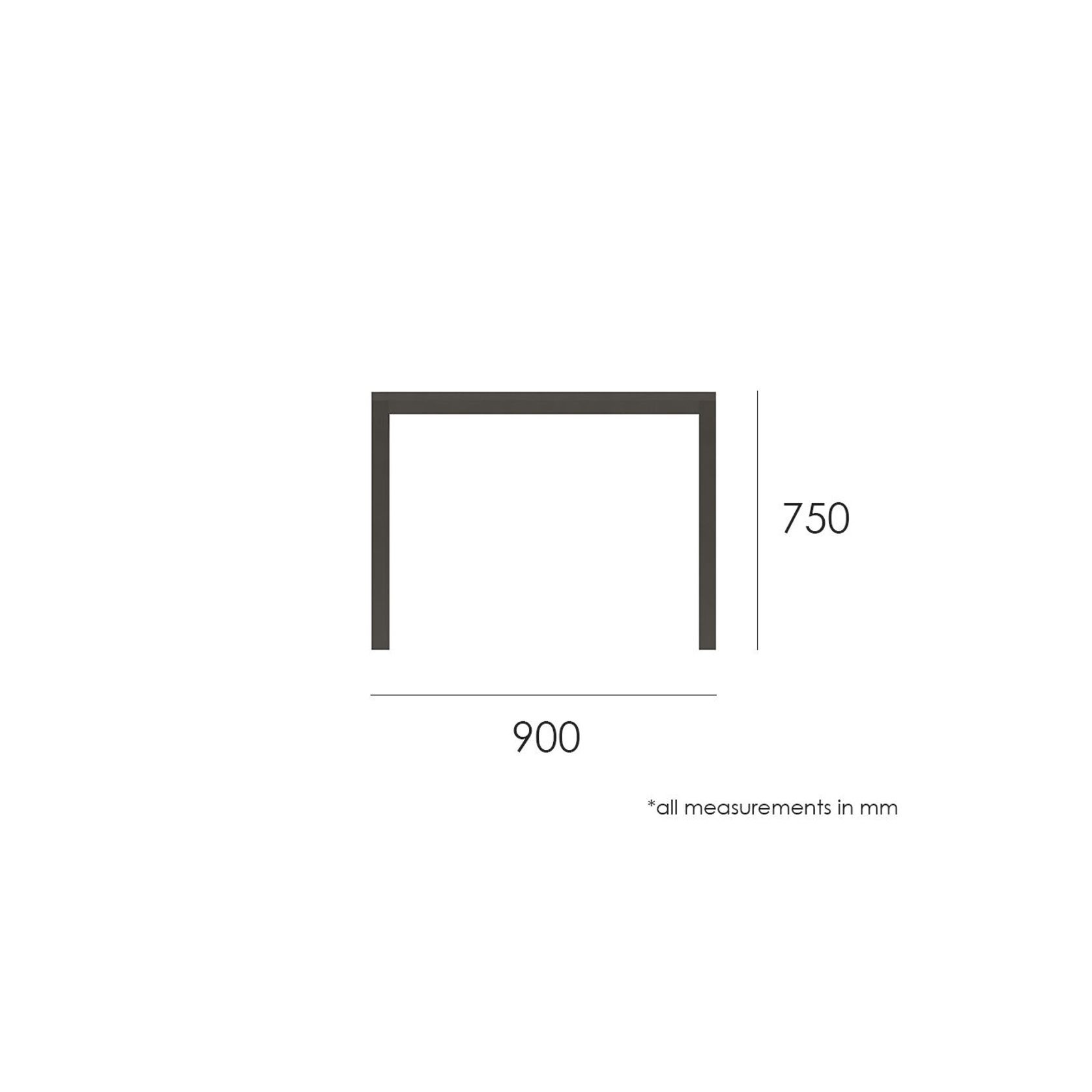 Halki Table - Outdoor - 90cm x 90cm - White gallery detail image