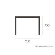 Halki Table - Outdoor - 90cm x 90cm - White gallery detail image