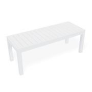 Halki Bench Seat - Outdoor - 120cm - White gallery detail image