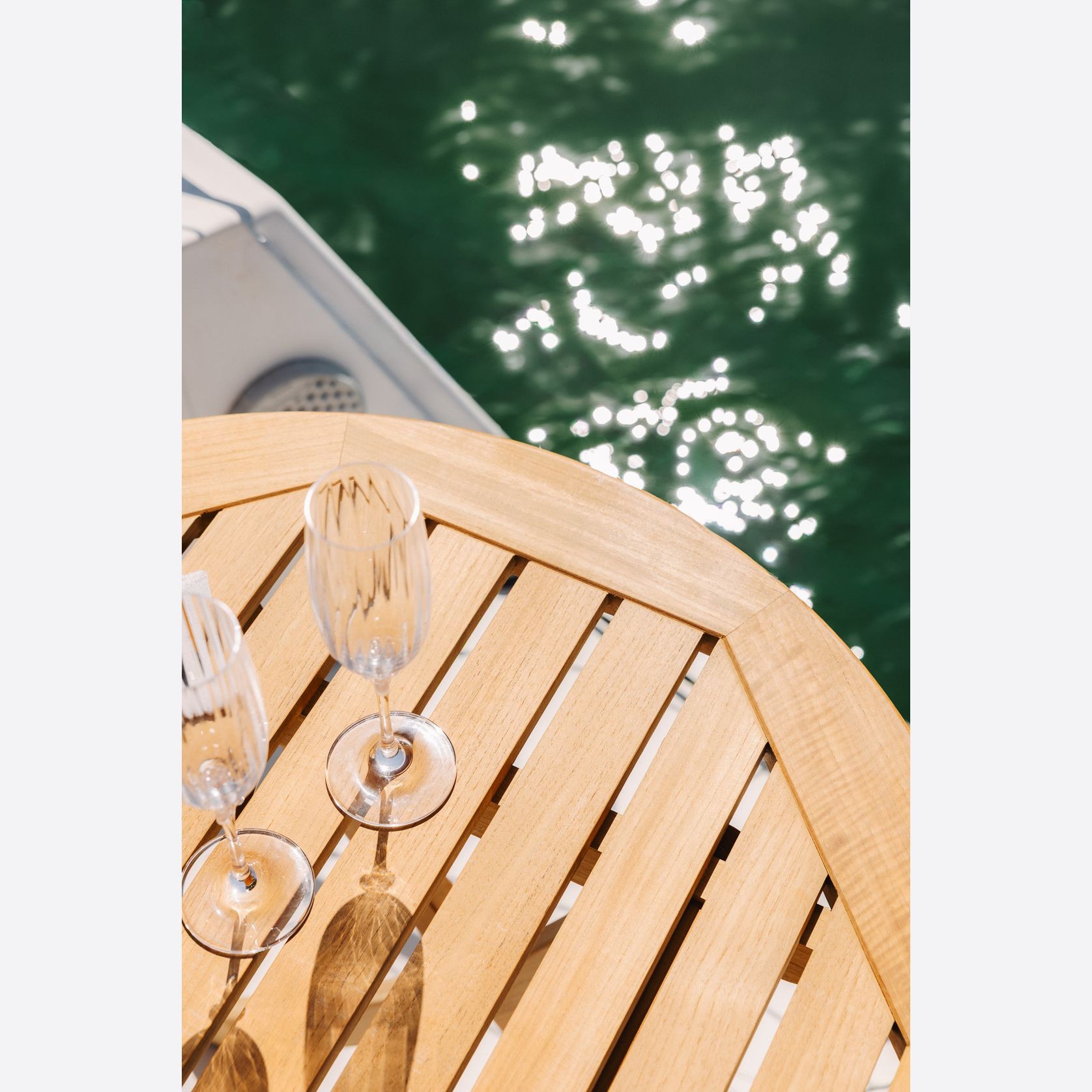 Cumberland 76cm Teak Folding Table gallery detail image