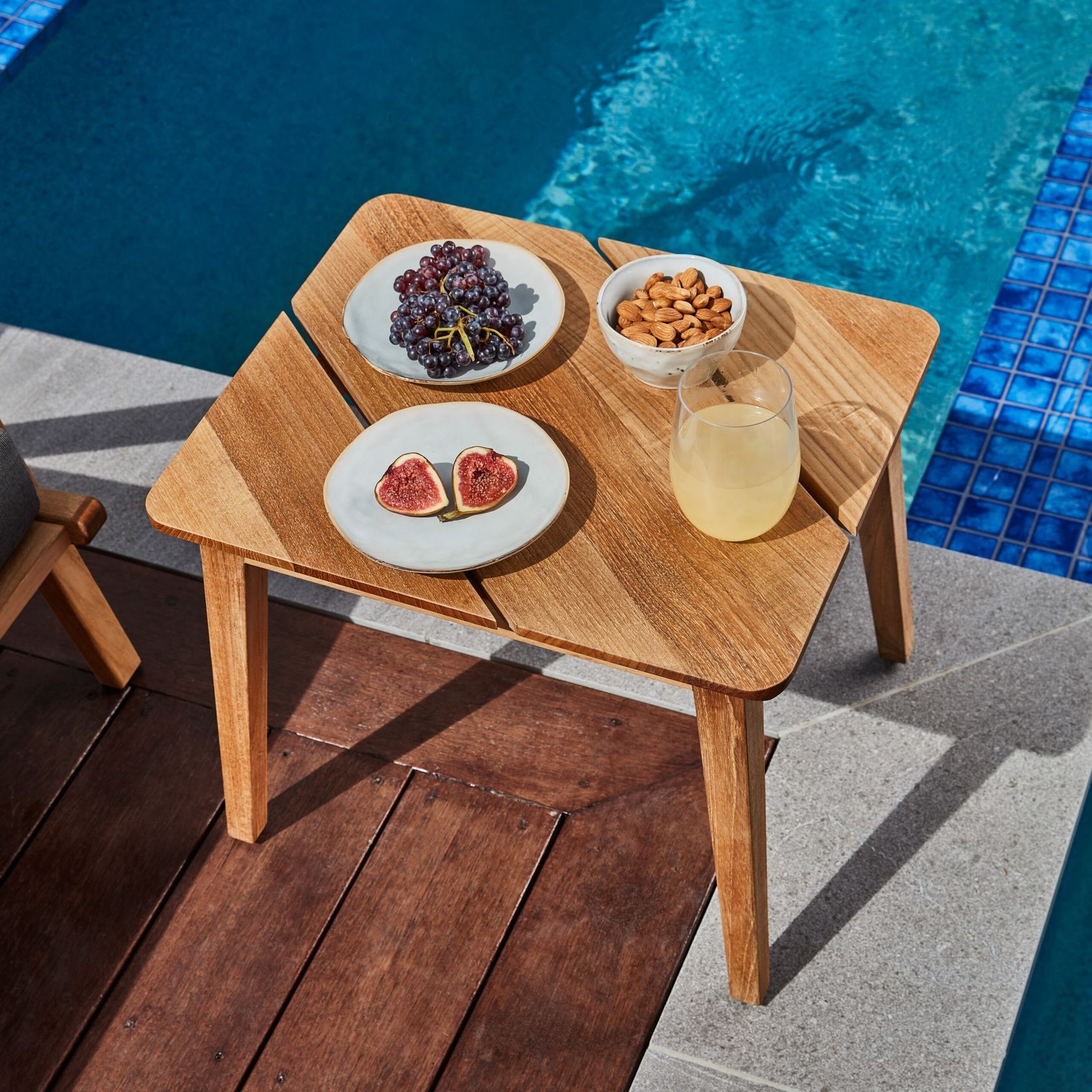 Aero Rectangular Teak Side Table gallery detail image