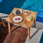 Aero Rectangular Teak Side Table gallery detail image