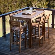 Brunswick Teak Outdoor Bar Table gallery detail image