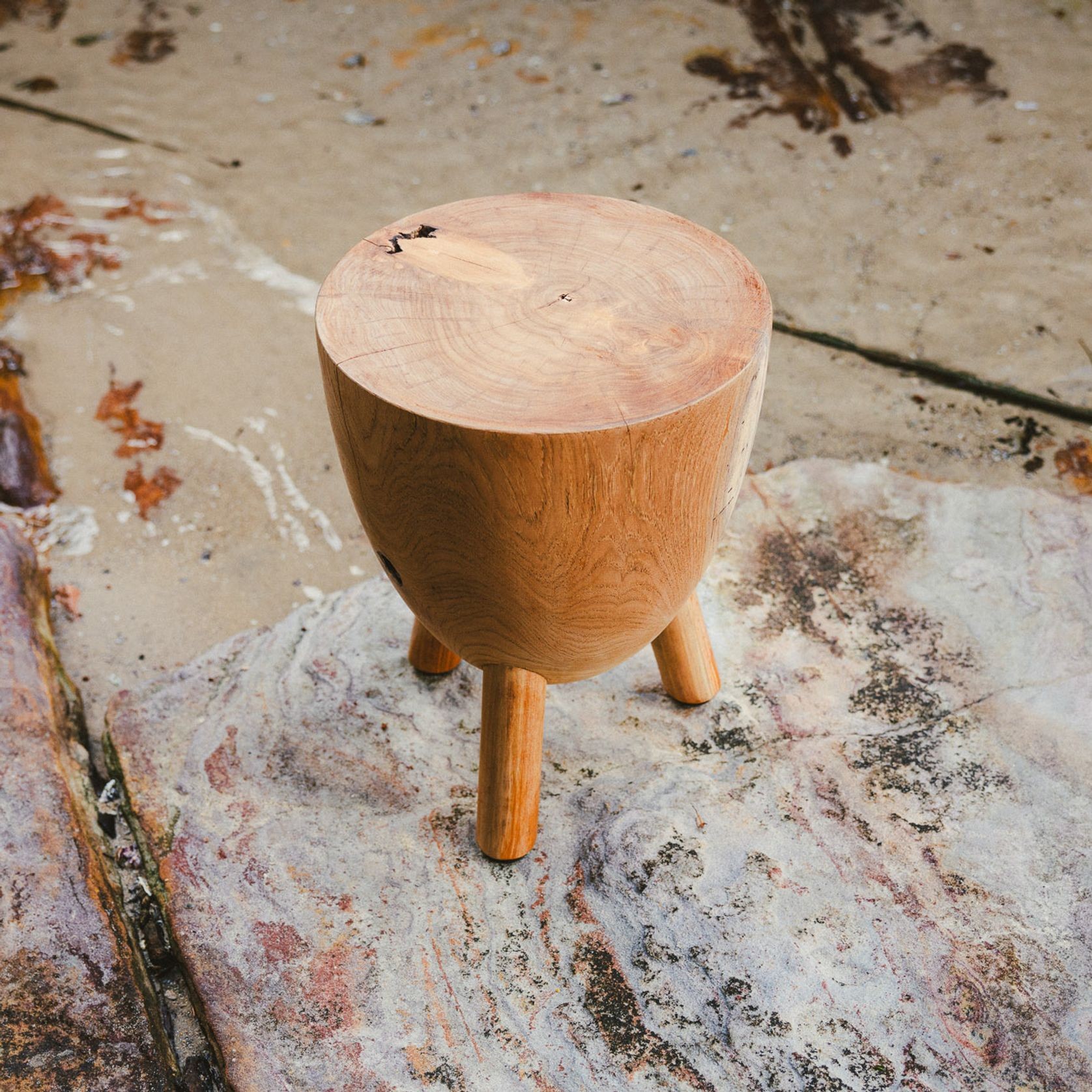 Jupiter Teak Tri-Leg Coffee Table gallery detail image