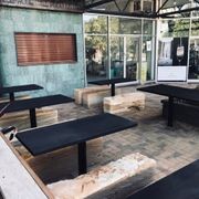 Handcrafted Outdoor Table & Benches gallery detail image