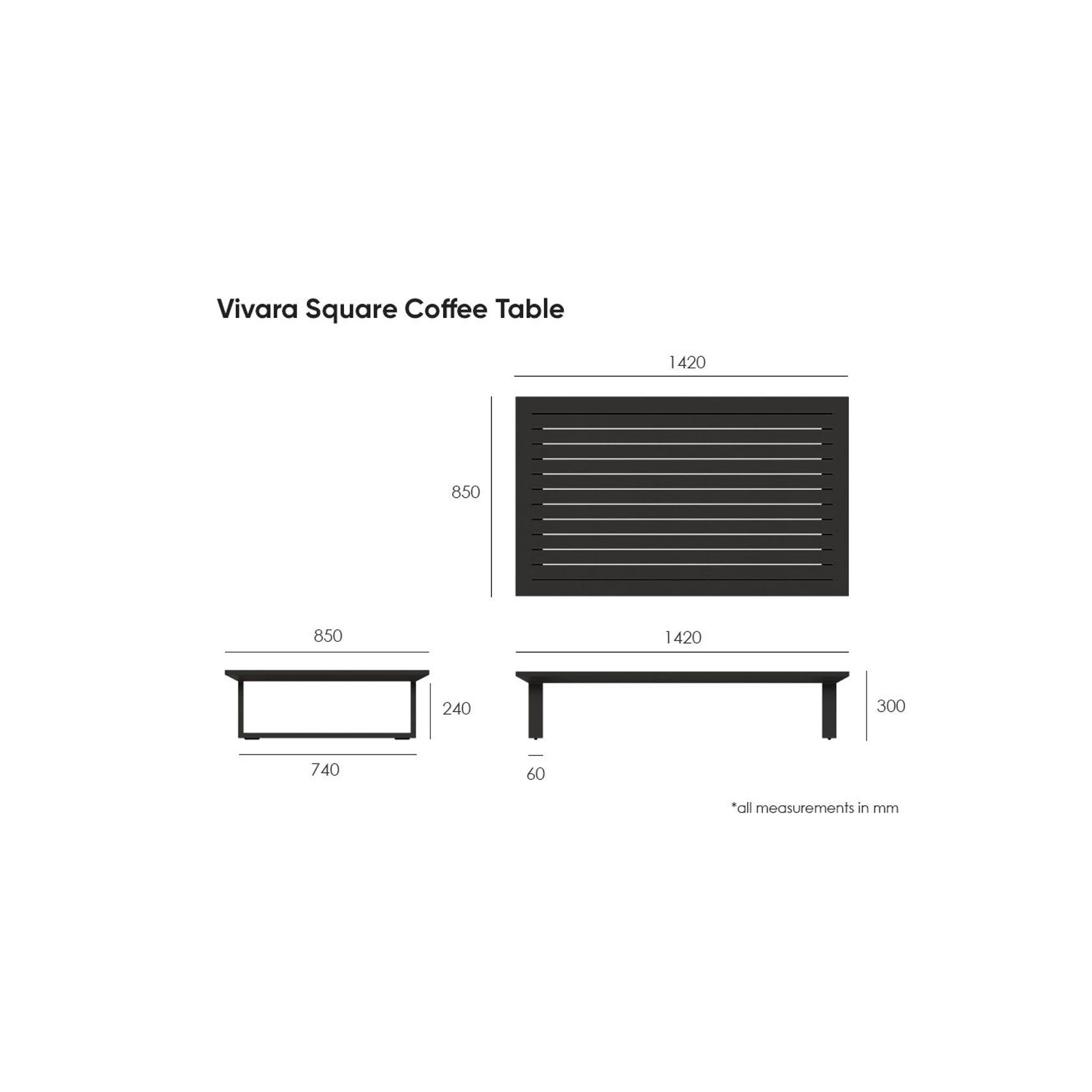 Vivara Outdoor Coffee Table 142x85cm - White gallery detail image