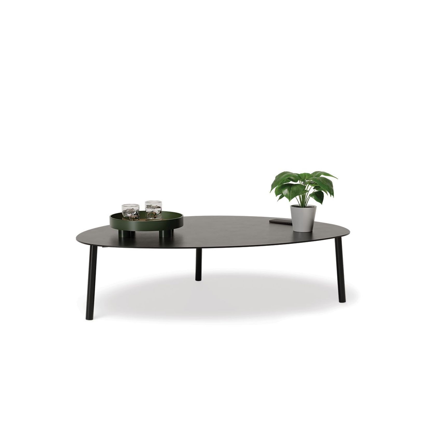 Cetara Coffee Table - Black - Large gallery detail image