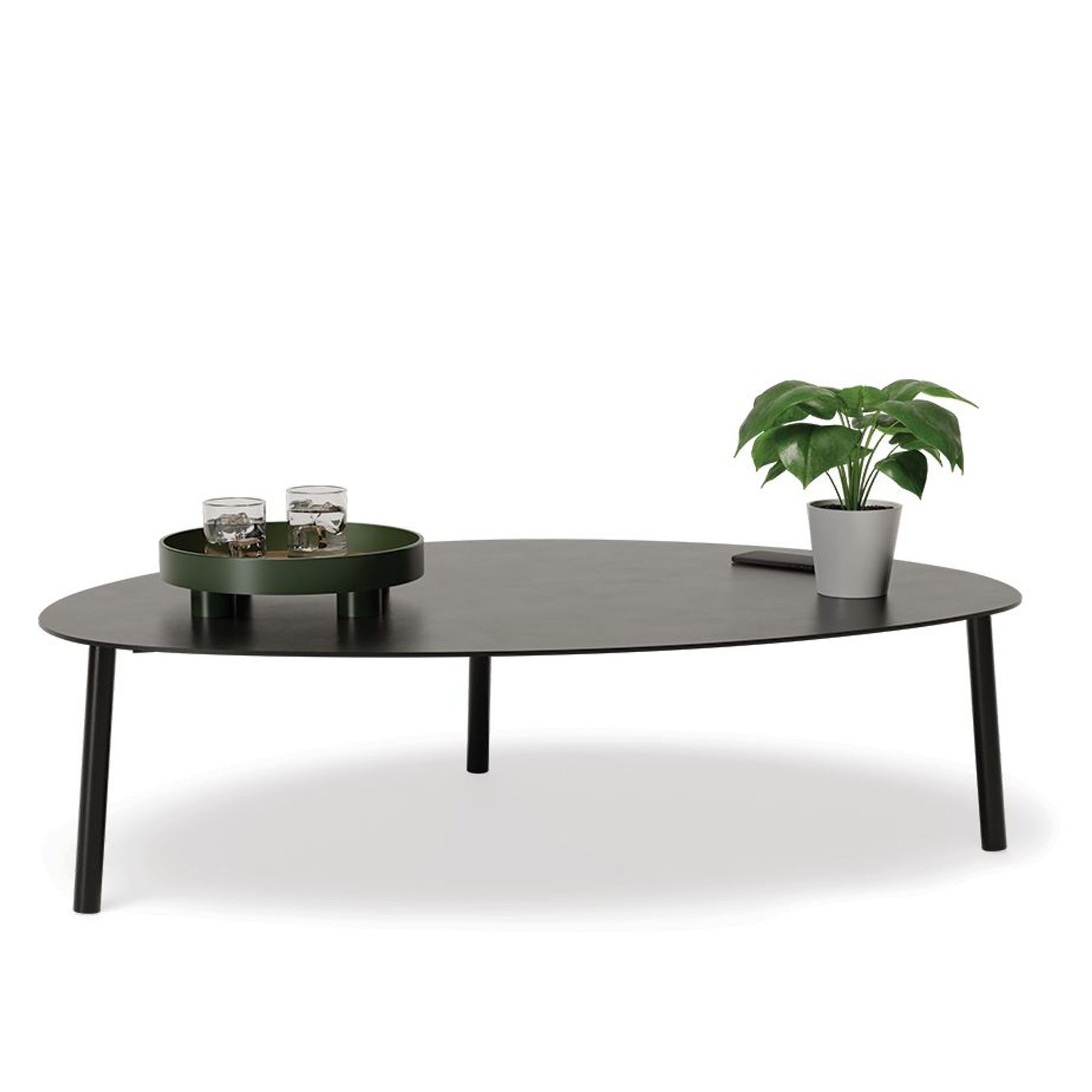 Cetara Coffee Table - Black - Large gallery detail image