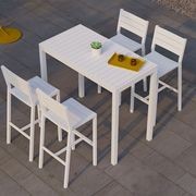 Halki Table - Outdoor - High Bar - 125cm x 65cm - White gallery detail image
