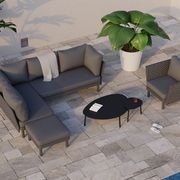 Cetara Coffee Table - Black - Large gallery detail image