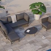 Cetara Coffee Table - Outdoor - Charcoal - Large gallery detail image