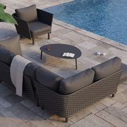 Cetara Coffee Table - Outdoor - Charcoal - Large gallery detail image