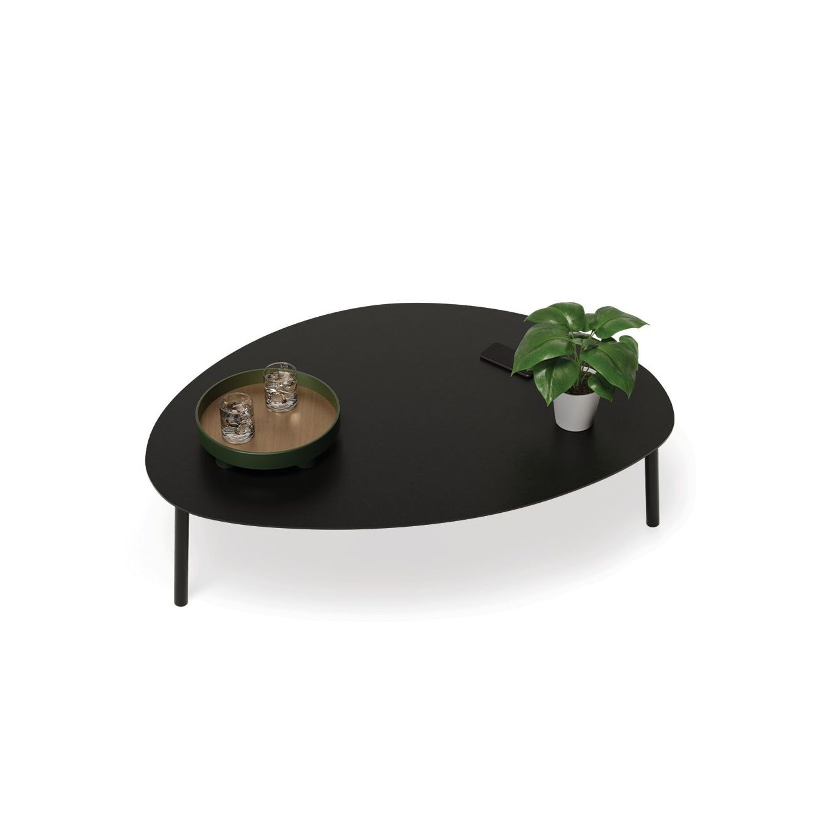 Cetara Coffee Table - Black - Large gallery detail image