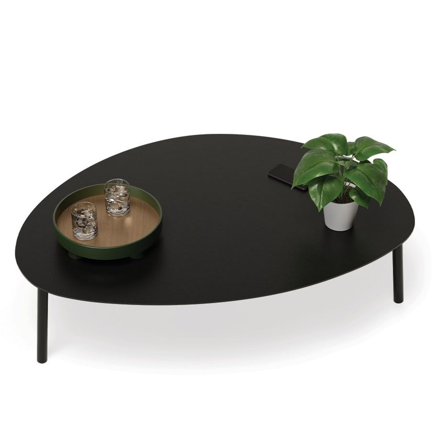 Cetara Coffee Table - Black - Large gallery detail image