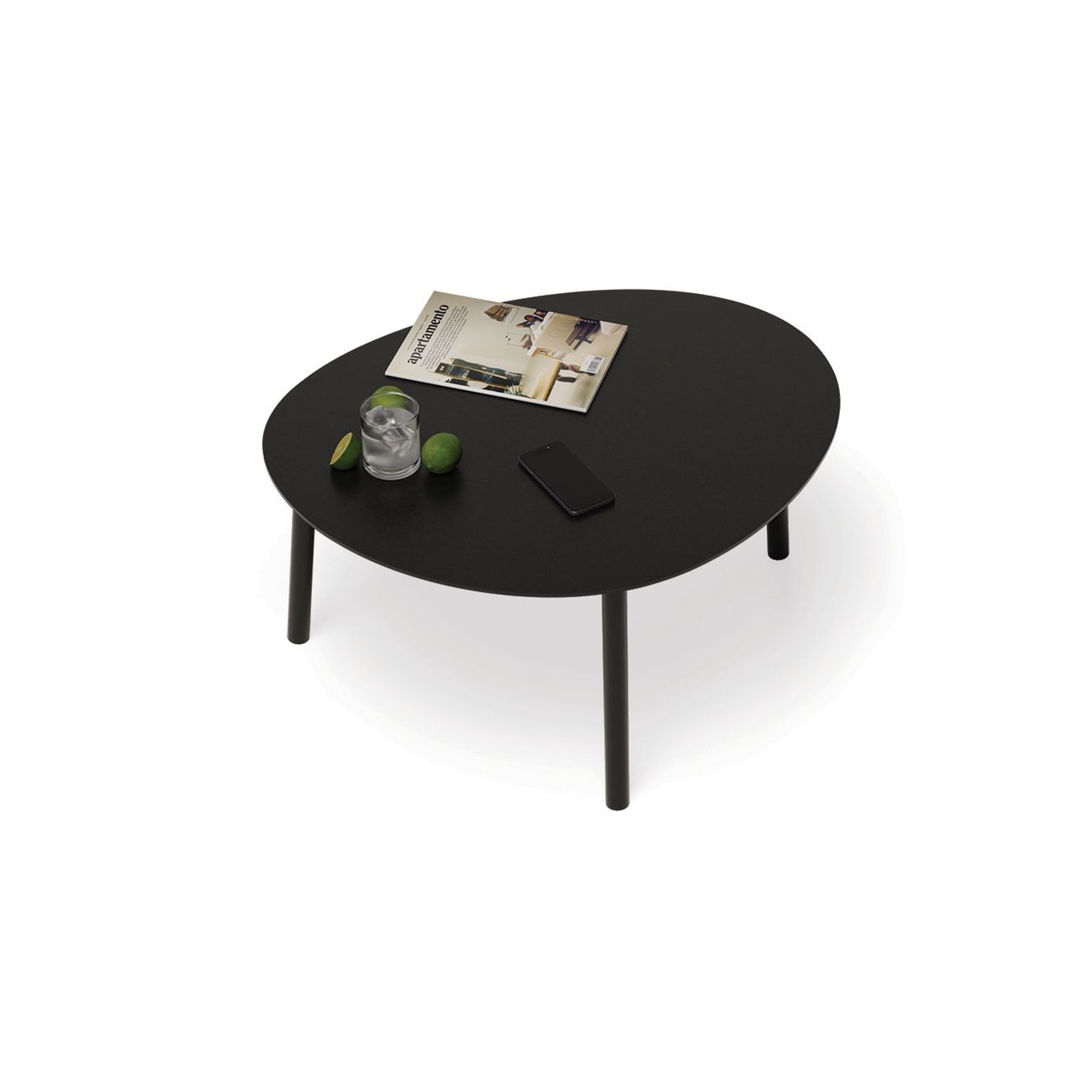 Cetara Coffee Table - Black - Medium gallery detail image