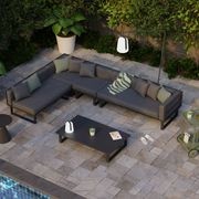 Corvo Outdoor Side Table - Charcoal gallery detail image