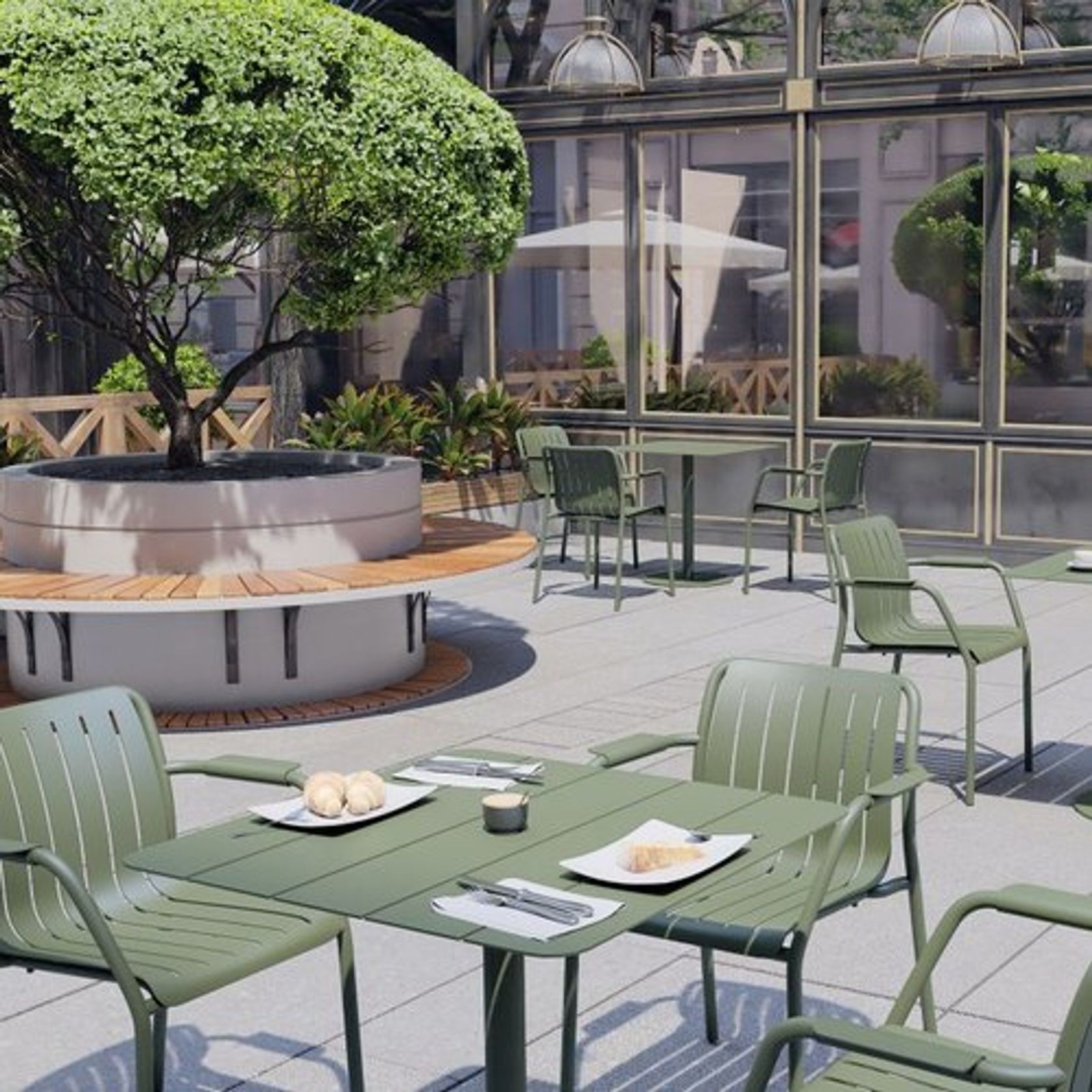 Roku Cafe Table - Outdoor gallery detail image